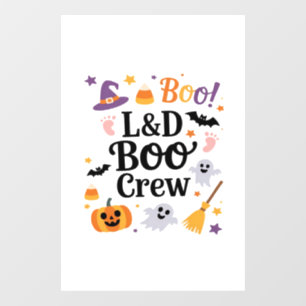 Labor and Delivery Nurse Halloween Pumpkin Ghost A Window Cling