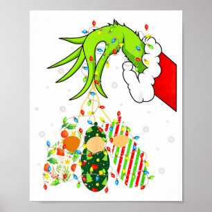 Labor And Delivery Nurse Merry Christmas Xmas Ligh Poster