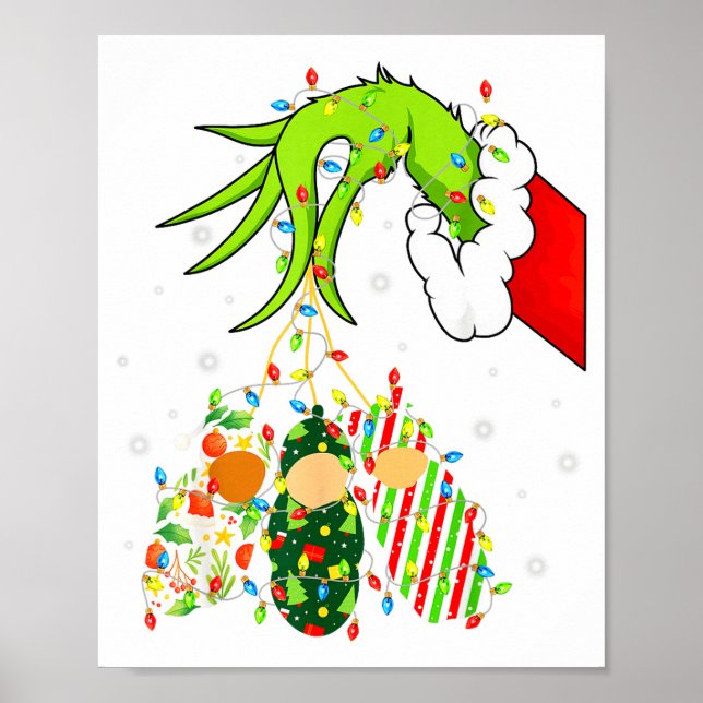 Labor And Delivery Nurse Merry Christmas Xmas Ligh Poster (Front)