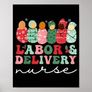 Labor And Delivery Nurse Shirt L&d Nurse Chris Poster