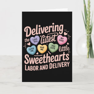 Labor And Delivery Nurse Valentine's Day Landd Nur Card