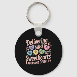 Labor And Delivery Nurse Valentine's Day Landd Nur Key Ring