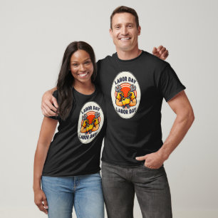 Labor Day Worker Badge Tools Design T-Shirt