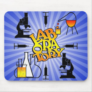 LABORATORY 4 SQUARE LOGO MOUSE MAT