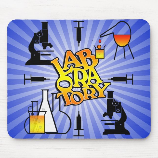 LABORATORY 4 SQUARE LOGO MOUSE MAT (Front)