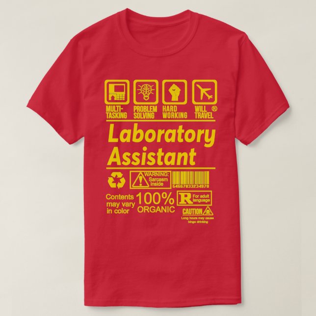 LABORATORY ASSISTANT LATEST DESIGNFIND MORE HERE h T-Shirt (Design Front)
