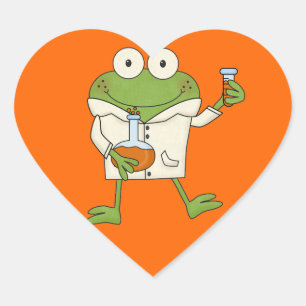 Laboratory Frog Heart Sticker