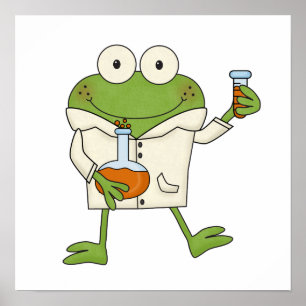 Laboratory Frog Poster
