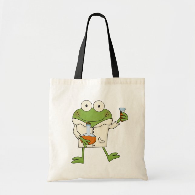Laboratory Frog Tote Bag (Front)