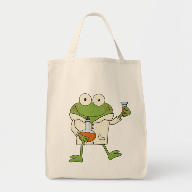 Laboratory Frog Tote Bag (Front)