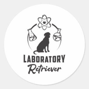 Laboratory Labrador Retriever Dog Lover Funny Gift Classic Round Sticker