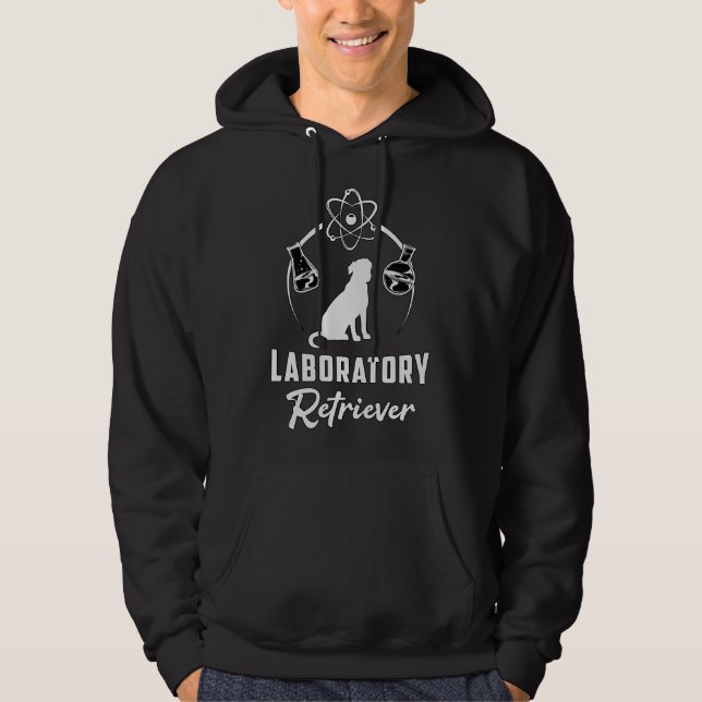 Laboratory Labrador Retriever Dog Pet Puppy Hoodie (Front)