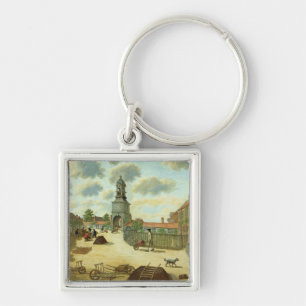 Laboratory Square Key Ring