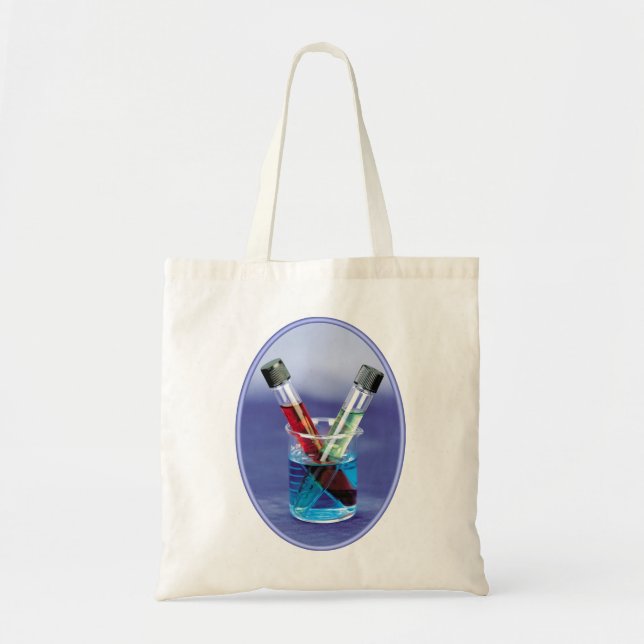 Laboratory Test Tubes and Beaker Tote Bag (Front)