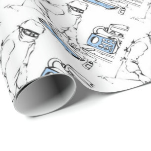 Laboratory Worker Wrapping Paper
