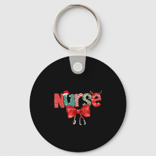Labour & Delivery Nurse Stethoscope & Bow Key Ring