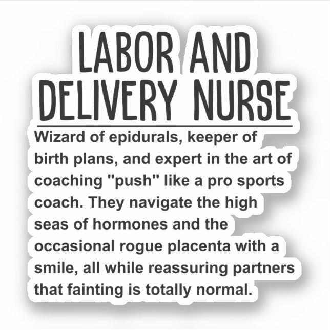 Labour and delivery nurse (Front)