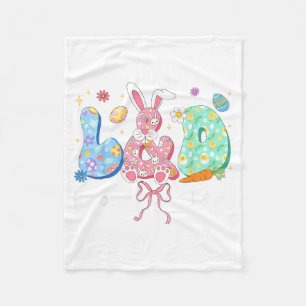 Labour and Delivery Nurse Easter Bunny Coquette Bo Fleece Blanket