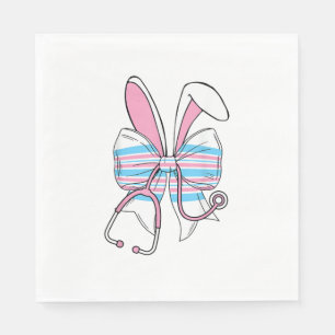 Labour And Delivery Nurse Easter Bunny Ears Baby B Napkin