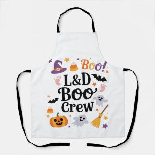 Labour and Delivery Nurse Halloween Pumpkin Ghost Apron