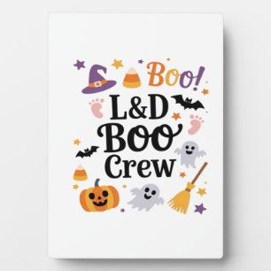 Labour and Delivery Nurse Halloween Pumpkin Ghost Plaque