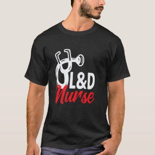 Labour and Delivery Nurse L&D Nurse Heartbeat T-Shirt