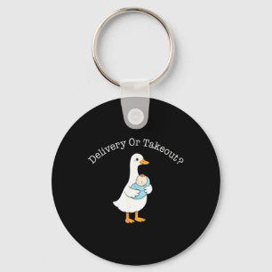Labour and Delivery Nurse Mother Baby Goose Key Ring