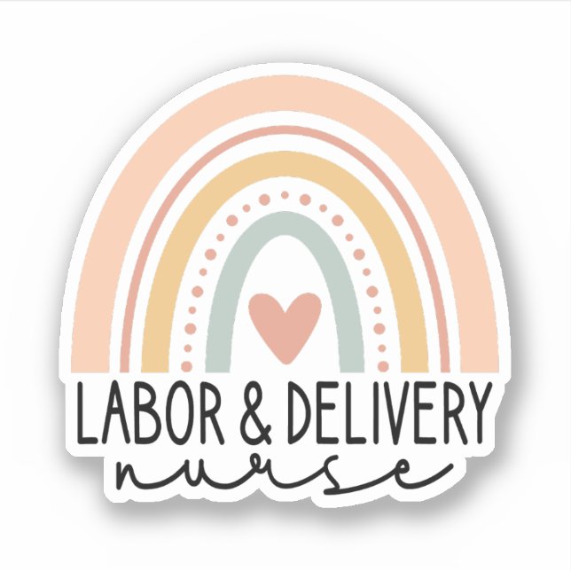 Labour and Delivery Nurse Rainbow, L and D Nursing (Front)