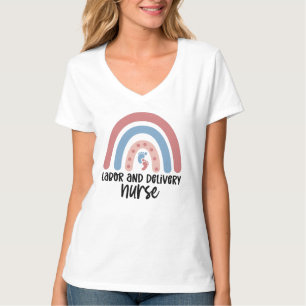 Labour and delivery nurse Rainbow Nurse gifts T-Shirt