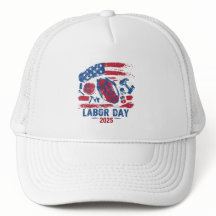 Labour Day 2025 Baseball Hat – Work Hard Play Hard
