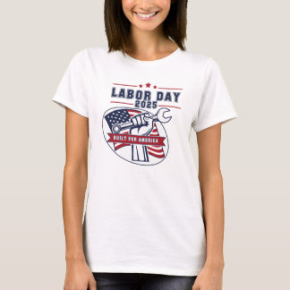 Labour Day 2025 USA Fist T-Shirt