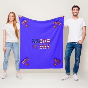 Labour Day Bang - Fleece Blanket