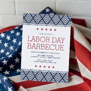 Labour Day Barbecue Party Invitation