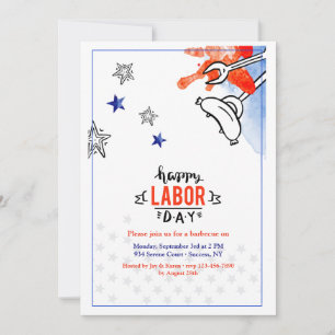Labour Day BBQ 2 Invitation