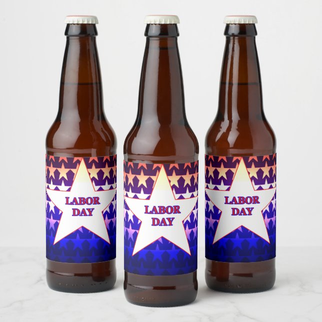Labour Day Beer Bottle Label (Bottles)