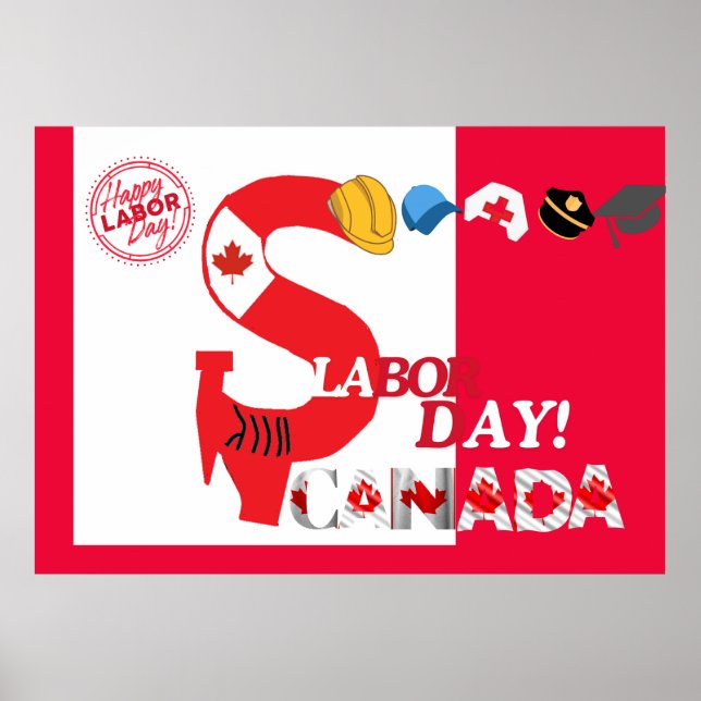Labour Day Canada Theme Poster (Front)