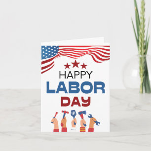 Labour Day card from Company to Worker Editable