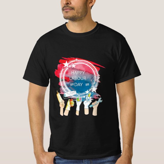 Labour Day Celebration Artwork T-Shirt (Front)