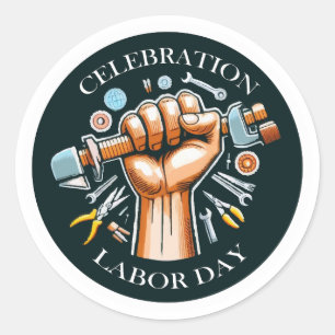 Labour Day Celebration Stickers