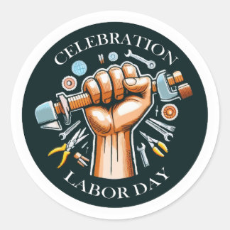 Labour Day Celebration Stickers