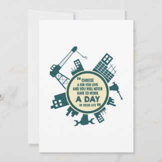 Labour day choose a job you love holiday card