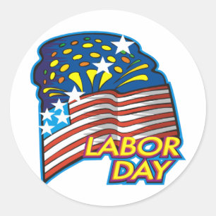 Labour Day Classic Round Sticker