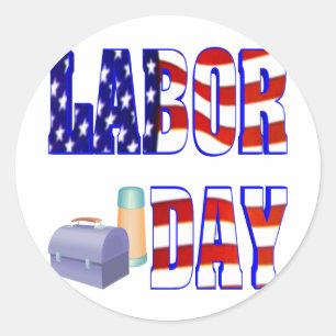 Labour Day Classic Round Sticker