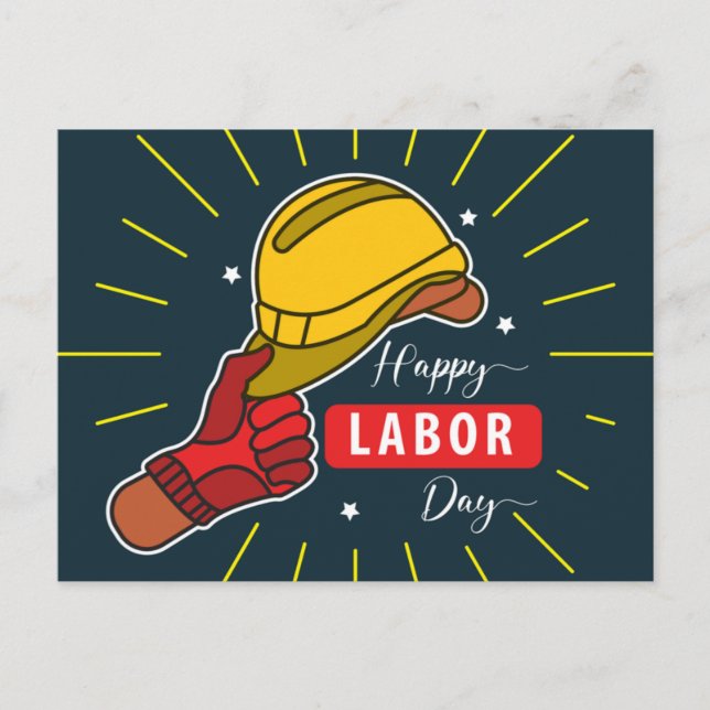 Labour Day  Holiday Postcard (Front)
