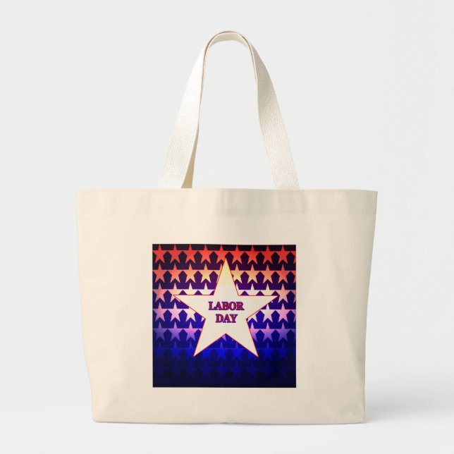 Labour Day Large Tote Bag (Front)