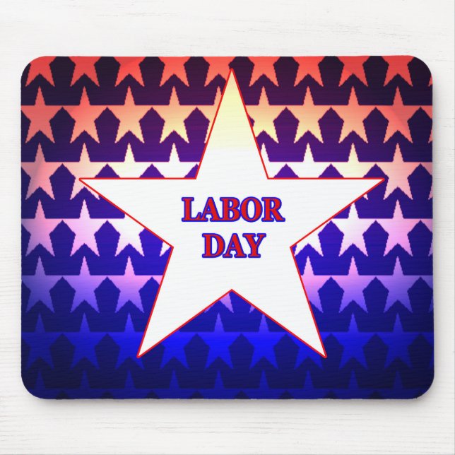 Labour Day Mouse Mat (Front)