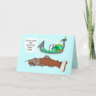 Labour Day - NOT fishing! Card