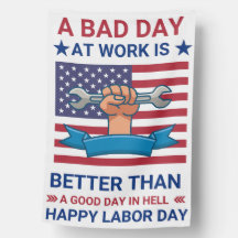 Labour Day Patriotic Work-Themed Design