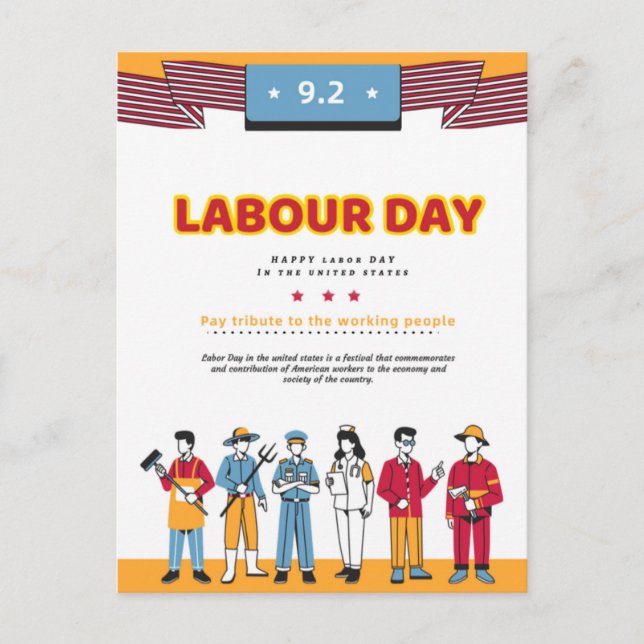 Labour Day Postcard (Front)