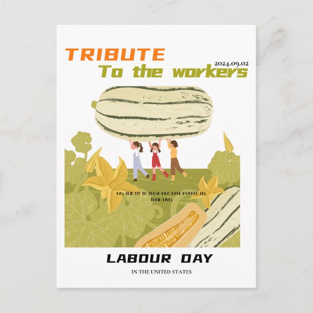 Labour Day Postcard (Front)
